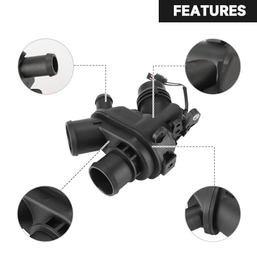 Engine Coolant Thermostat Housing Assembly with Sensor - Compatible for Land