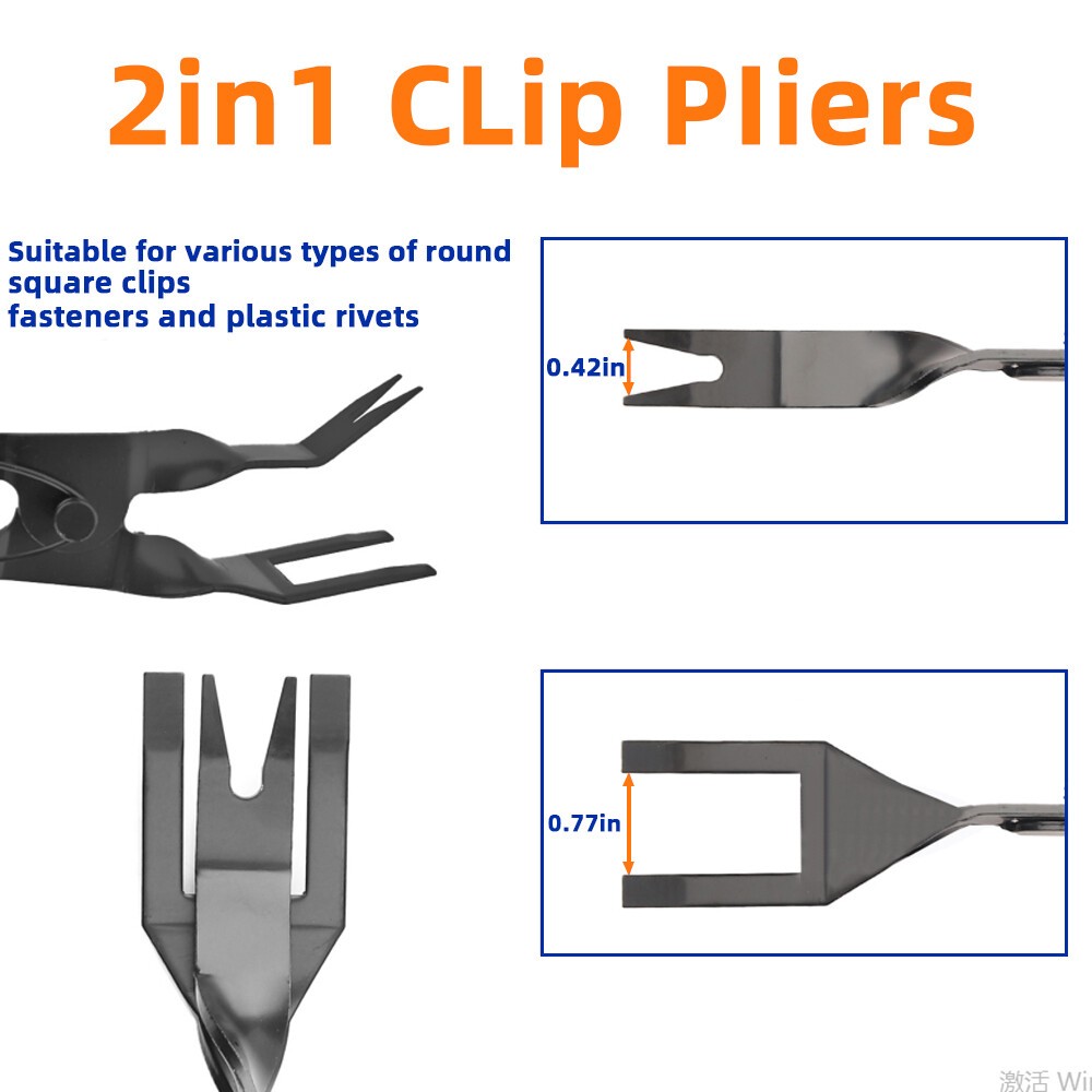 Auto Headlight Pliers Removal Tools Interior Clip Upholstery Disassembly Panel