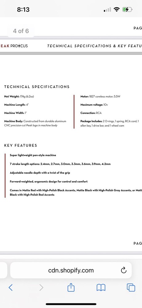 peak proteus Red Adjustable Stroke