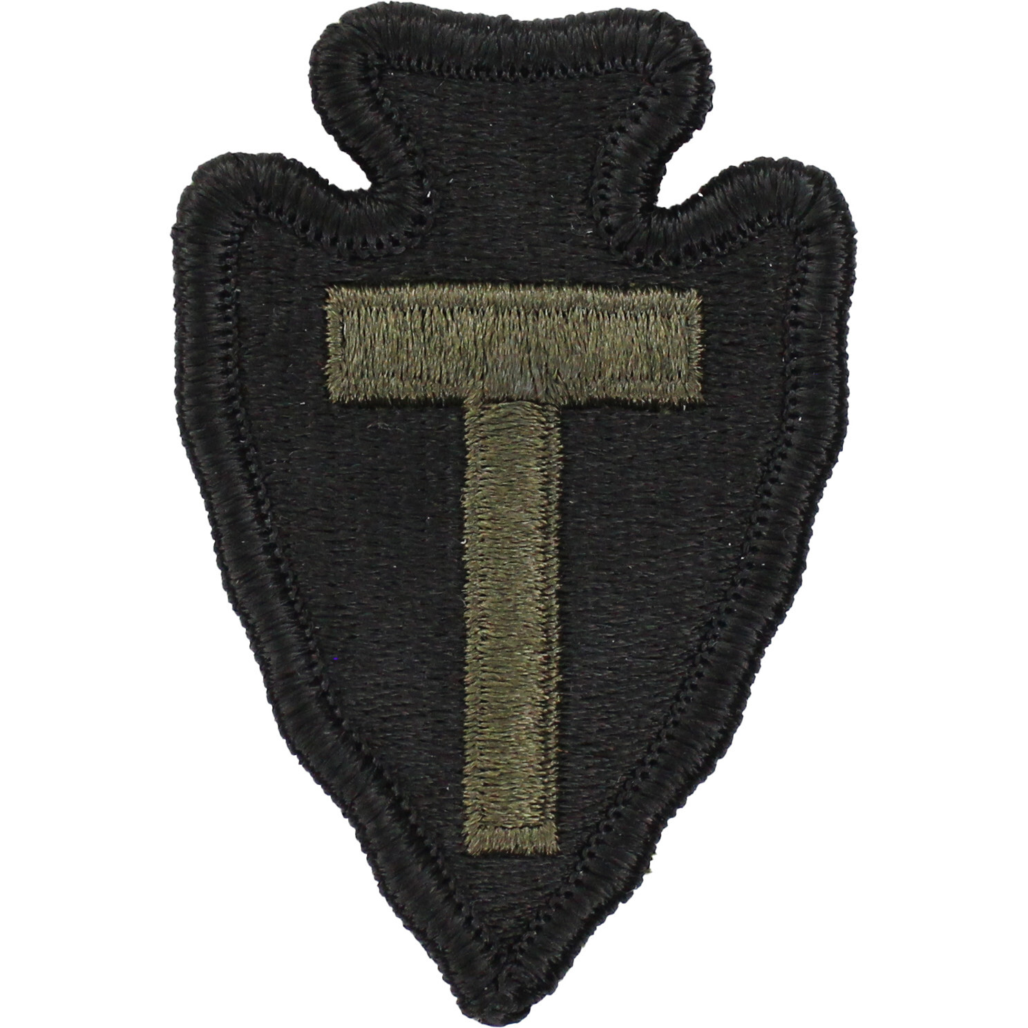 36th Infantry Division Subdued Patch (Black / Olive Drab) P438A