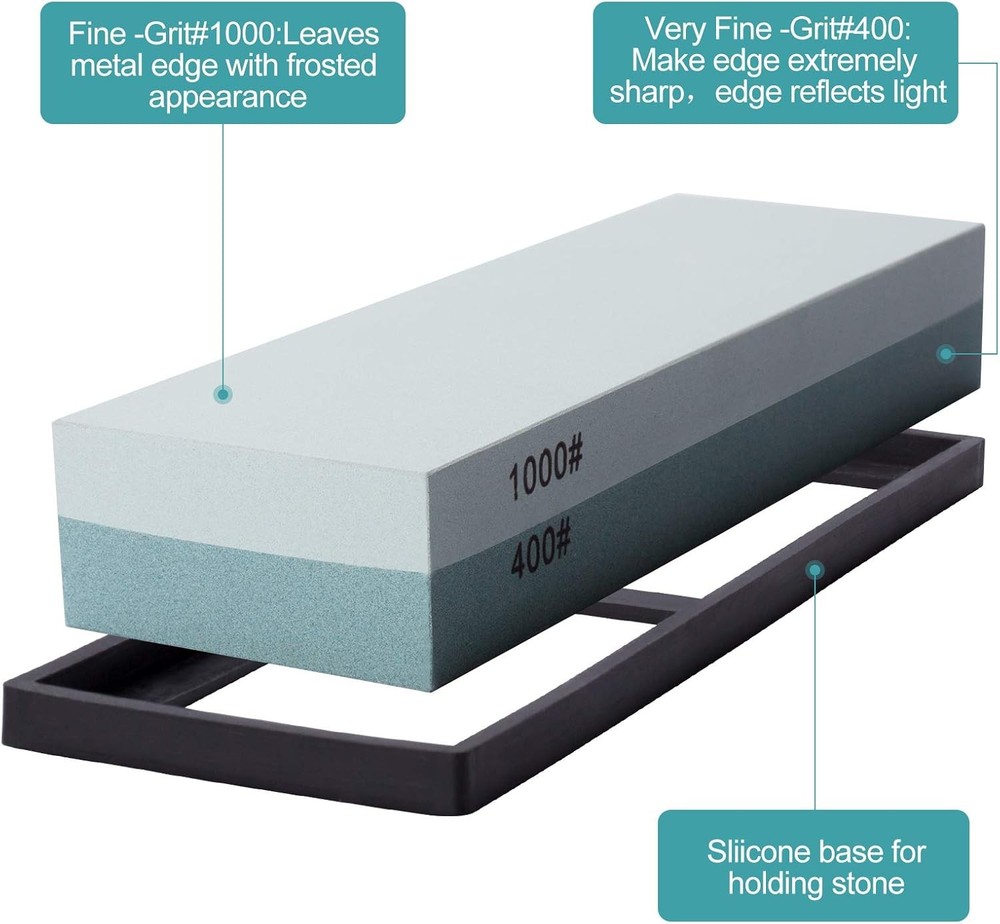 Knife Sharpening Stone 400 1000 Whetstone New