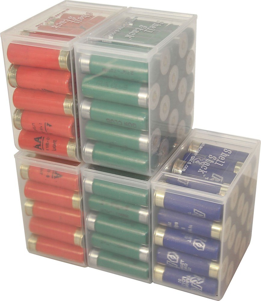MTM SS25-00 Shell Stack 25 Round Compact Shotshell Small, Clear See-Thru