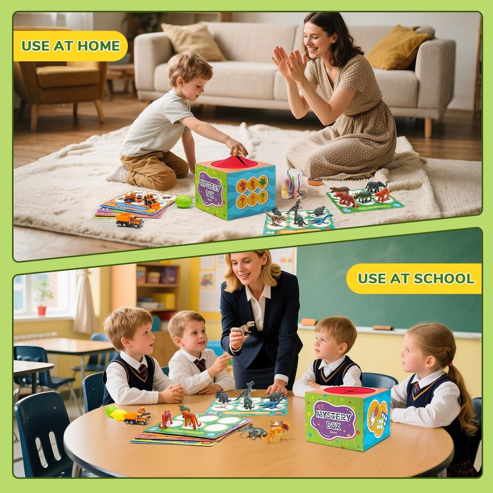 JoyCat Sorting Toys for Toddlers – Sensory Play Box with 48 Sorting Objects, Mon
