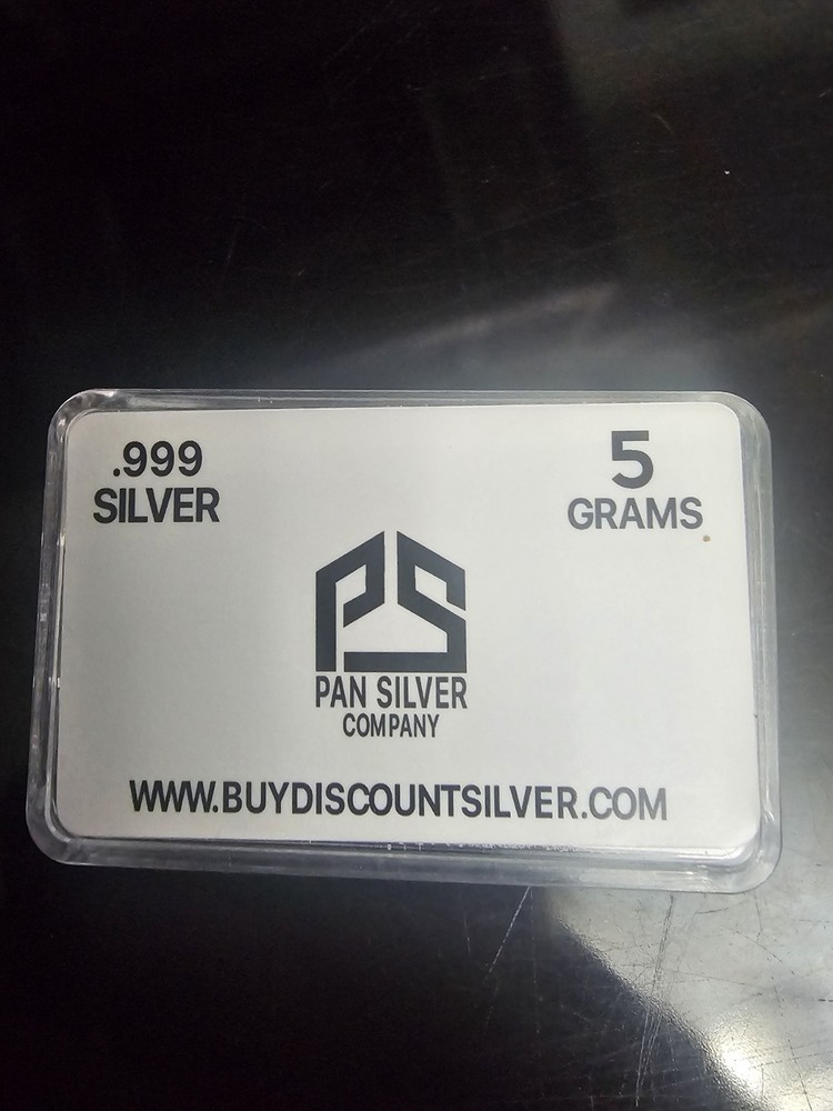 5 Gram .999 Silver Piece - PAN Silver Compnay