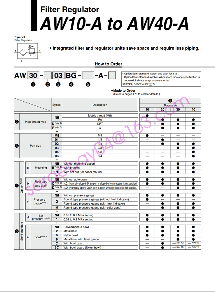 SMC AW40-04G-A Filter Pressure Reducing Valve New ✦KD