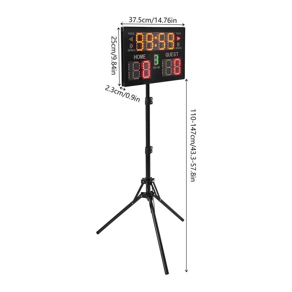 Freestanding LED Scoreboard Electronic Digital Scoreboards with Timer Clock