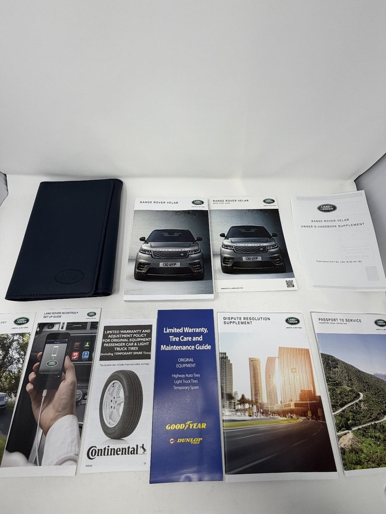 2017 Range Rover Velar Owners Manual OEM Complete Set