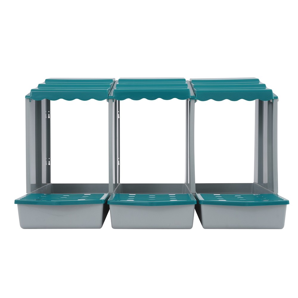 3-compartment Chicken Nesting Box Chicken Laying Box Hens Ducks Egg Collection