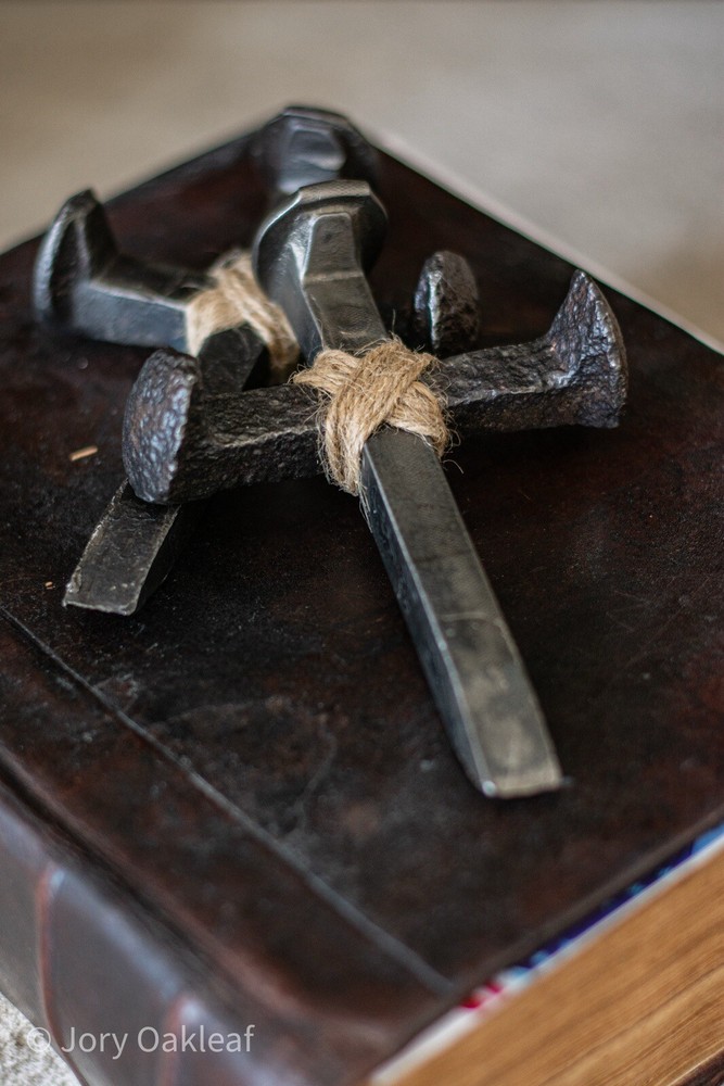 Handmade Rustic Railroad Spike Cross