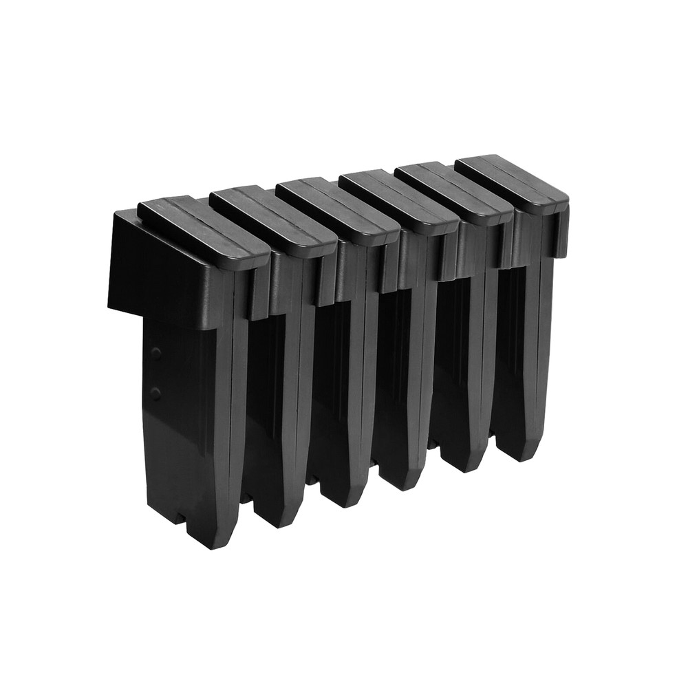 6 Standard Double Stack Mag Rack Wall Mount, Detachable Magazine Storage Display
