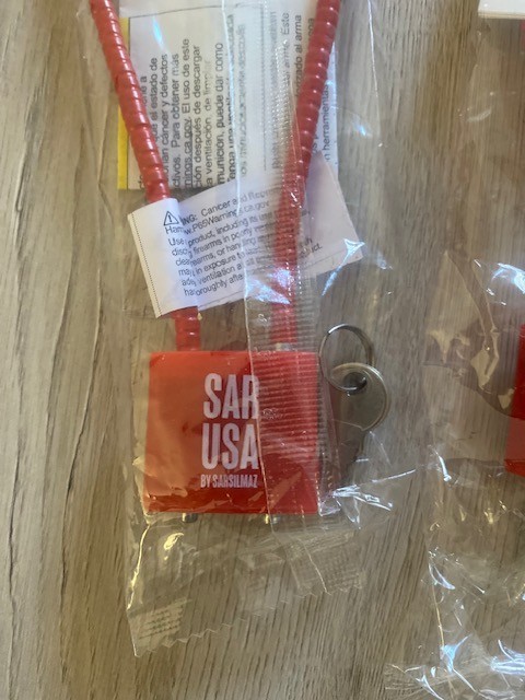 SAR Universal Firearm Safety Cable Locks w/ Keys – Secure Storage (3 Pack)
