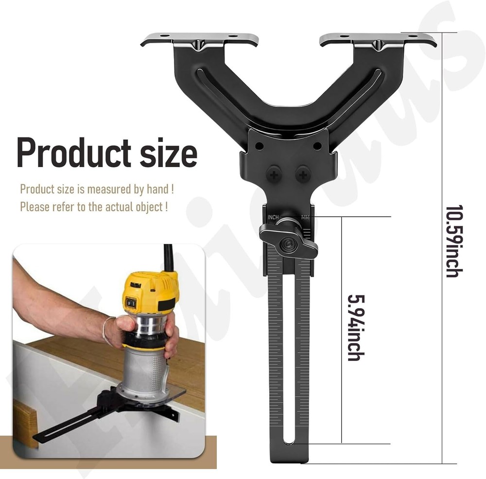 Edge Guide for Fixed Base Compact Router, Compatible With DEWALT DWP611 R