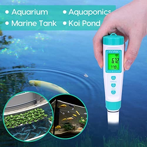 Digital pH Meter with Replaceable Probe - Pocket Tester for Hydroponics, Pools,