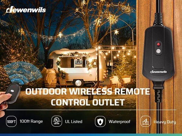 DEWENWILS Remote Control Outlet Switch Wireless Remote Control Outlet Switch