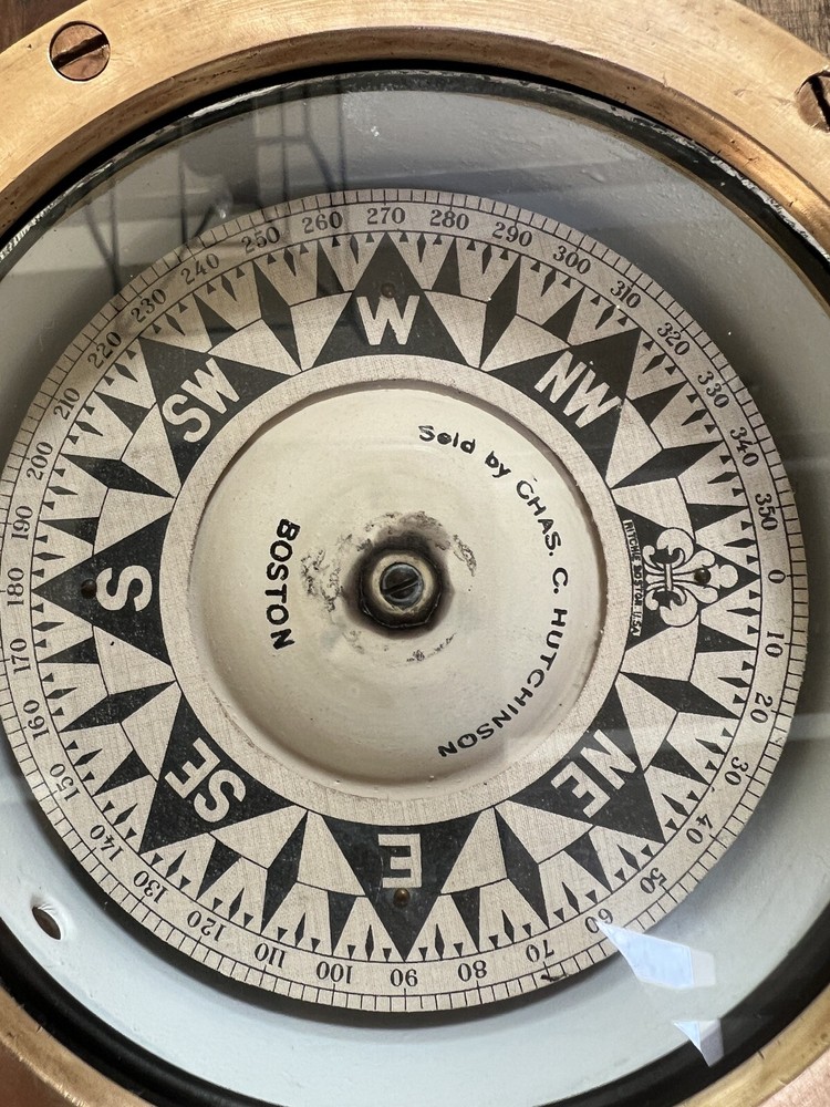 E.S. Ritchie & Sons Boston Nautical Box Ship Compass 1925