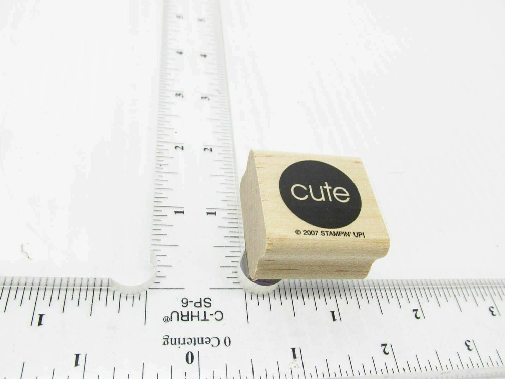 Inner Circle Says Cute Rubber Stamp - Stamp Set E77