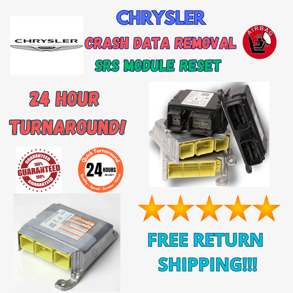 CHRYSLER TOWN & COUNTRY SRS RESTRAINT CONTROL MODULE CRASH CODE REMOVAL RESET