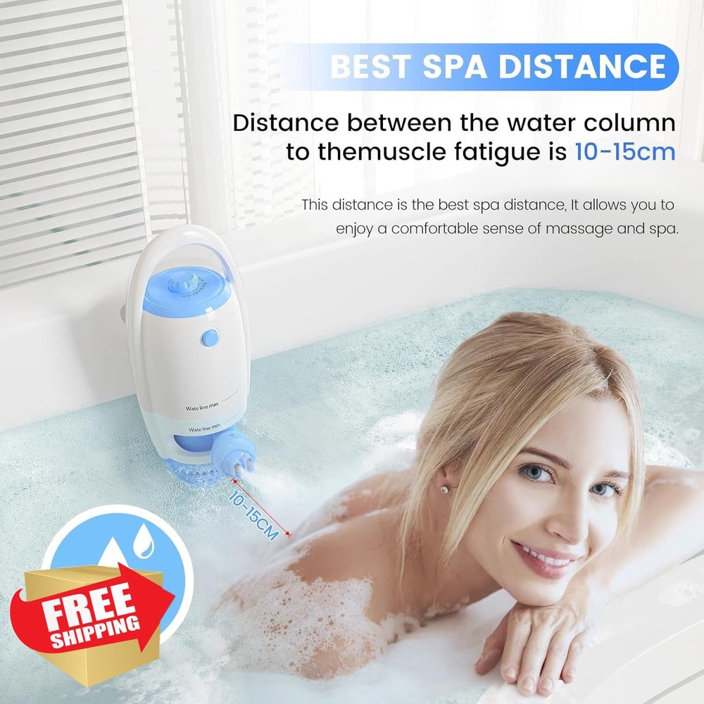 Bath Jet Spa Machine Bathtub Bubble Maker Massage Soothing Bubbles