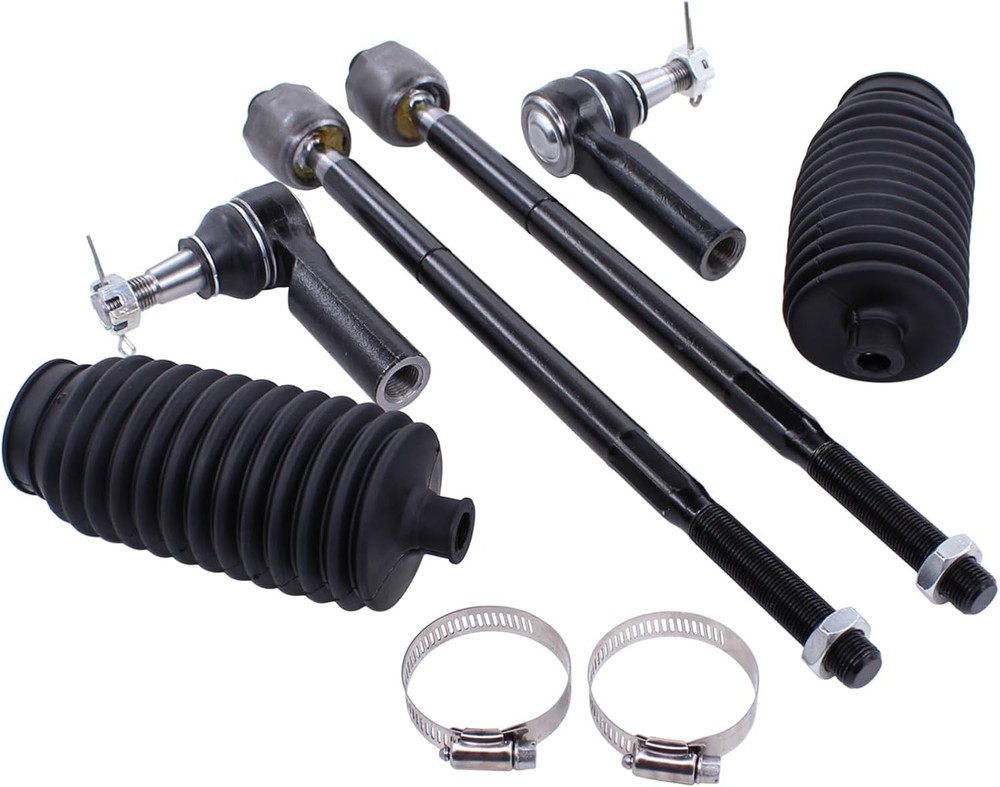 Front Inner and Outer Tie Rod Ends with Boot for Ram 1500 2013-2018