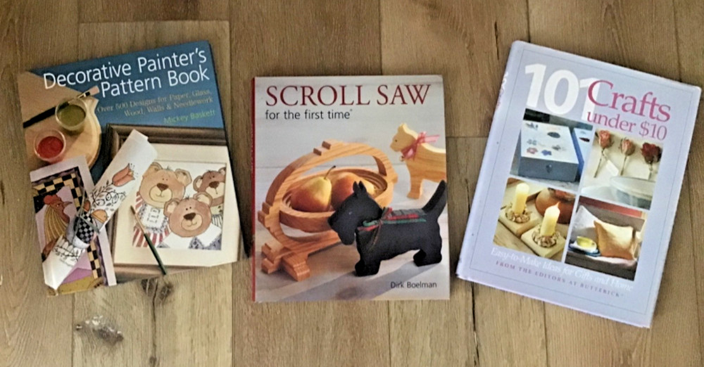 Instructional Craft Books: PAINTERS PATTERNS, SCROLL SAWS, ASSORTED CRAFTS