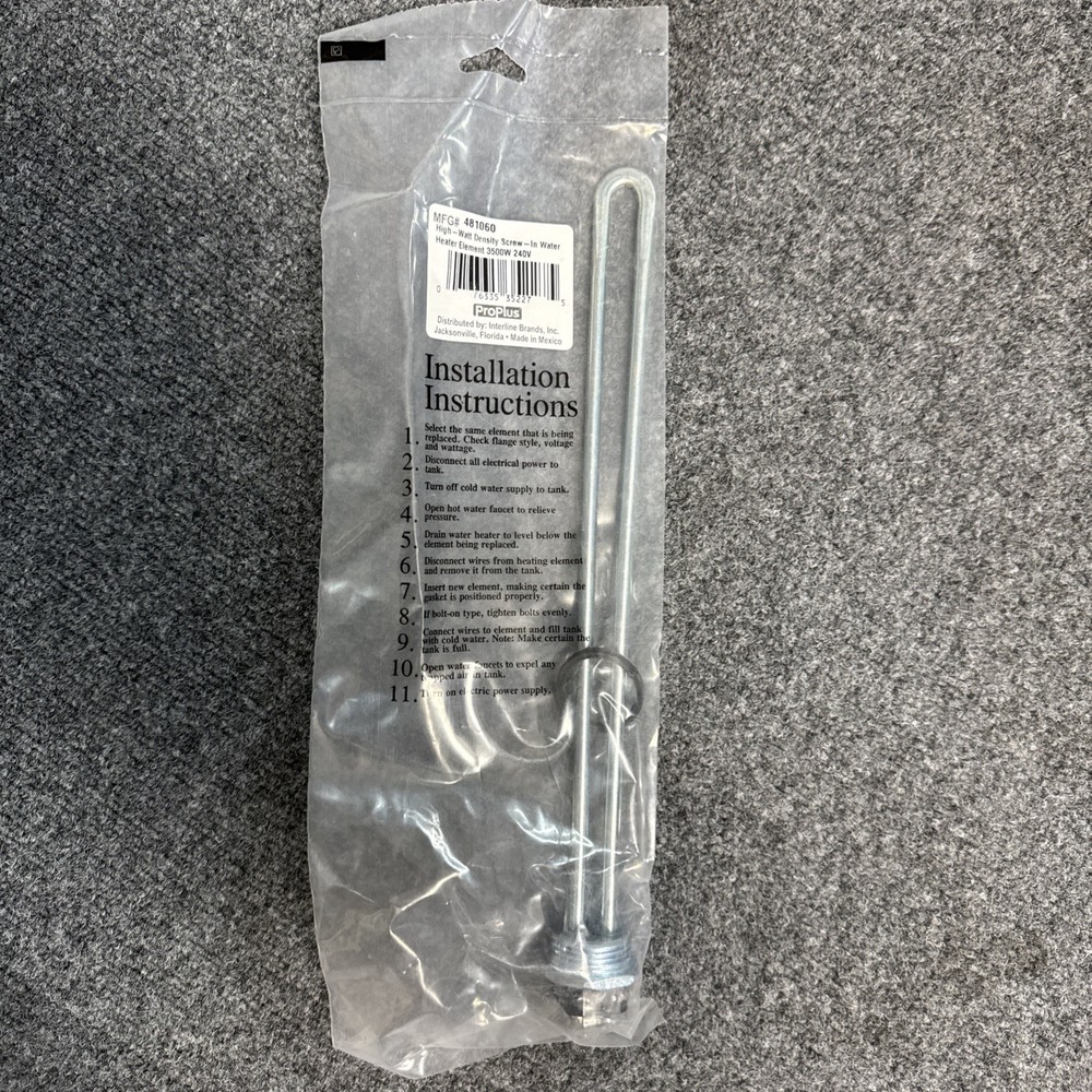 # 481060 3500W Screw In Hi Density Electric Water Heater Element 240V Rochester