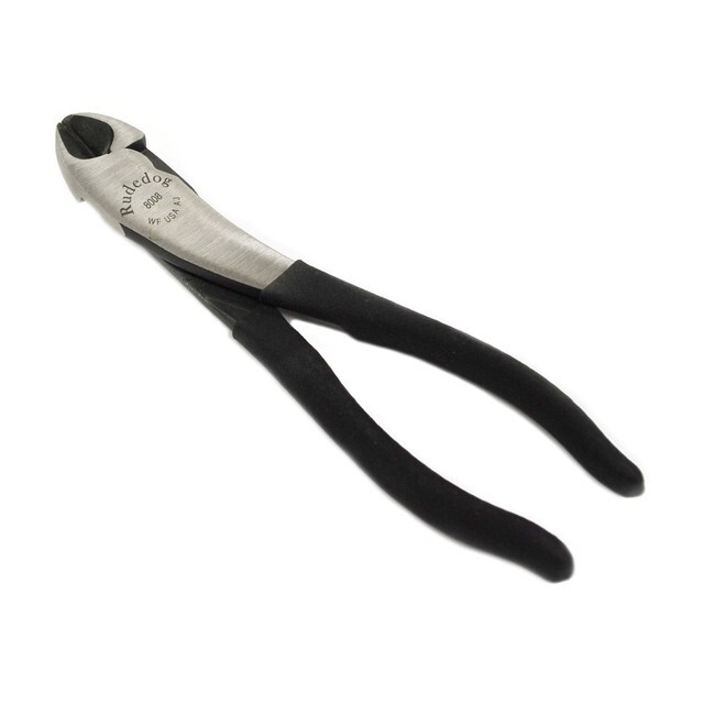 Rudedog USA 8" Diagonal Cutting Pliers #8008 – High Leverage, Tether Hole