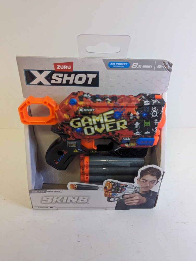 X-Shot SKINS Game Over Blaster Gun NIB