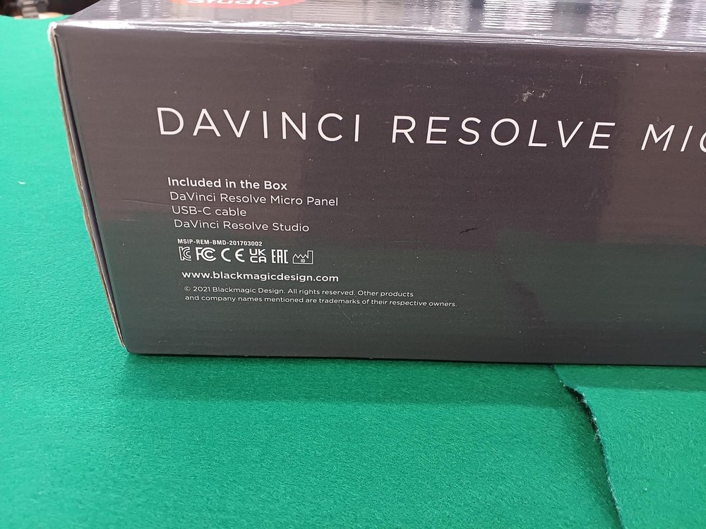 Blackmagic Design Davinci Resolve Micro Panel Black