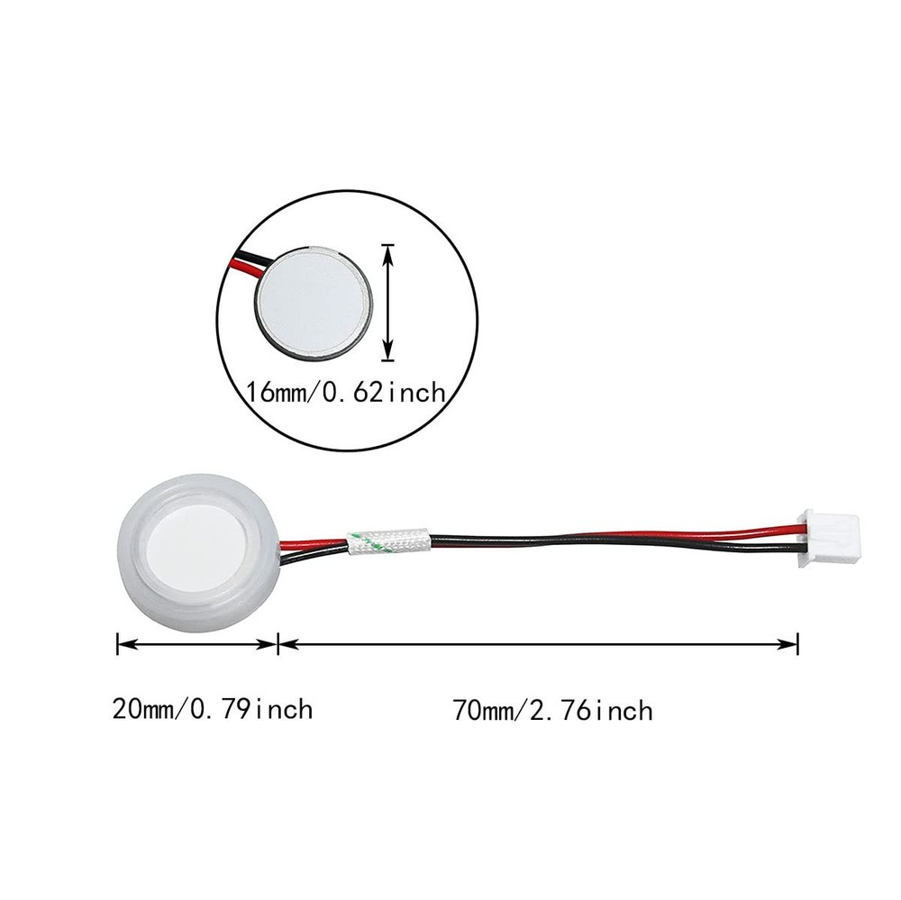 Atomizing Transducer Ceramics Discs ITROLLE 4PCS 16mm Ultrasonic Mist white