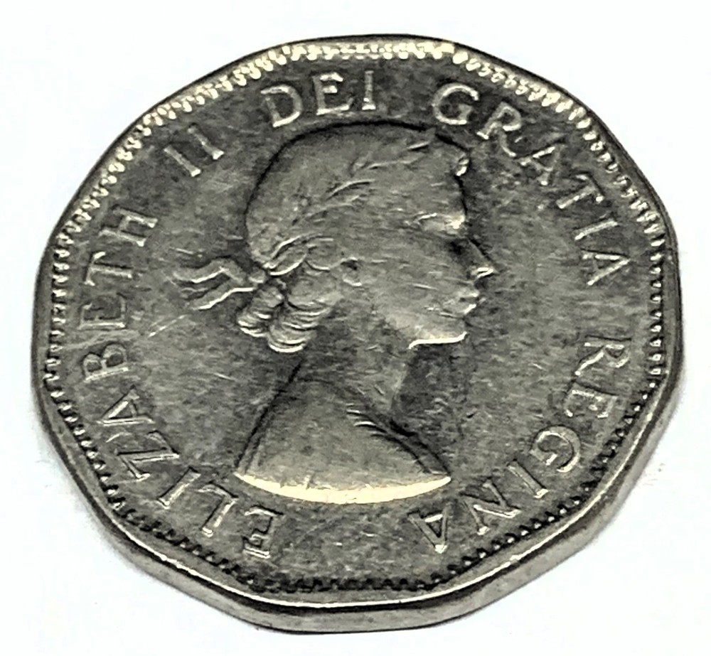 # C1675 CANADA COIN, FIVE CENTS 1957