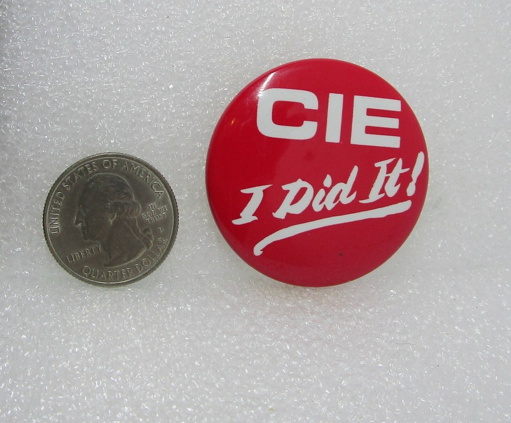 CIE I Did It! Button Pin