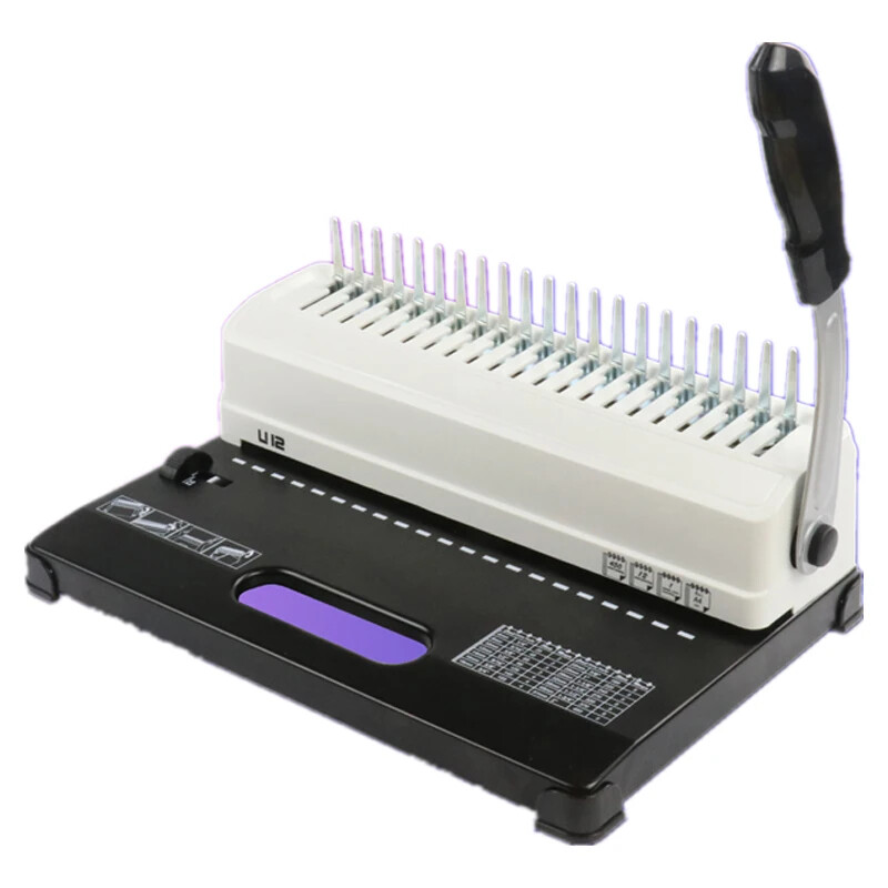 U12 Comb Binding Machine 21 Hole Binding Machine Paper Document Punching Machine