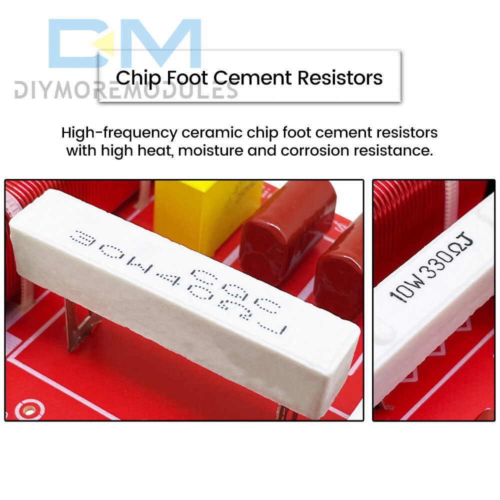 Adjustable 2 Way Crossover Filter Universal Audio Speaker Frequency Divider 400W