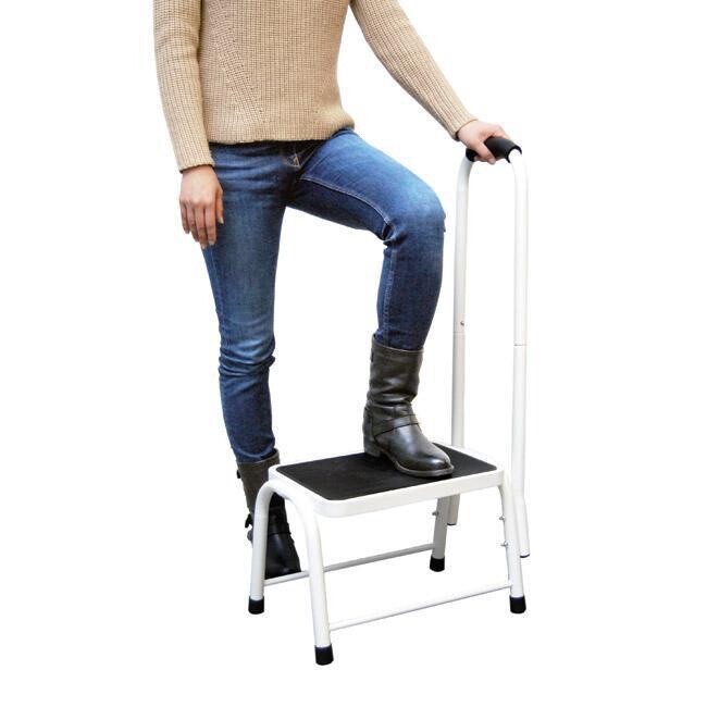 Non Slip Safety Step Stool w Handle Bath Kitchen Mobility Support Aid Portable