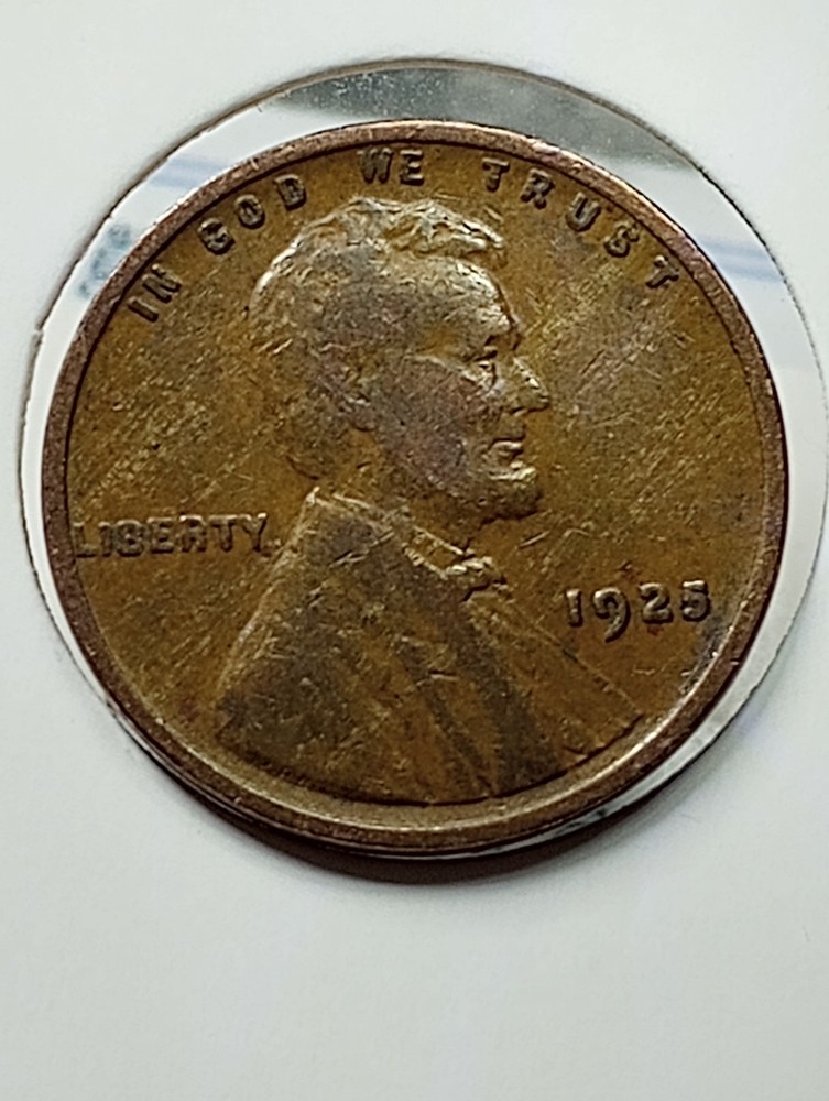 Error Coin 1925-P Lincoln Cent Wheat Penny Woody Error Improper Alloy Error.#125