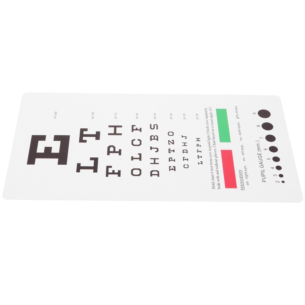 Vision Test Chart for School Screening Device Optometry Equipment Poster