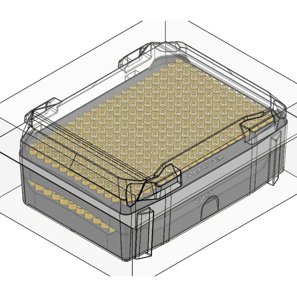 Pelican™ Vault V100 Pistol ammo double stack inserts