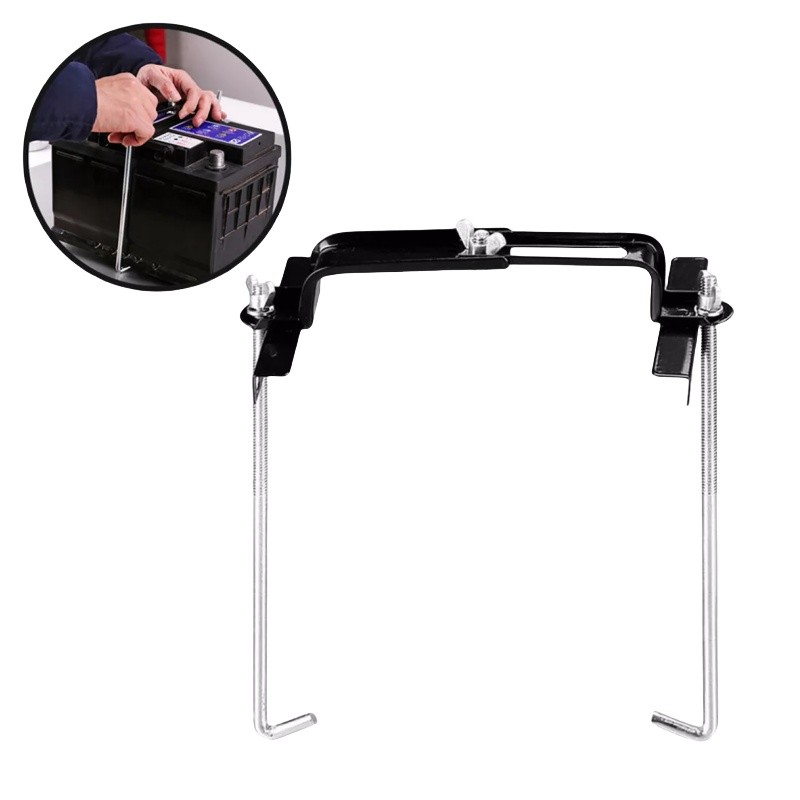 Adjustable Battery Hold Down for Tray Universal Adjustable Car Battery Holder
