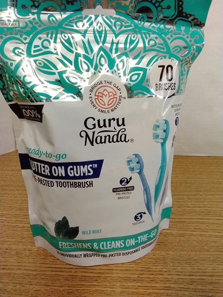 GuruNanda Butter On Gums Mini Tavel Toothbrushes
