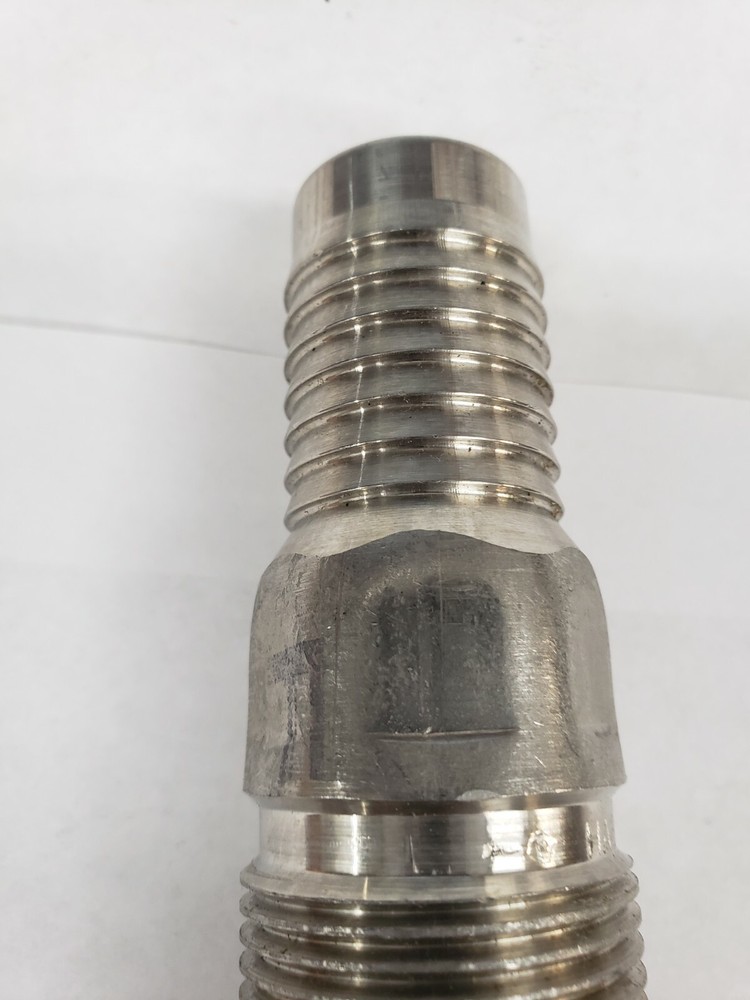 Hass 4C15 1" Crimpnology Stainless Steel Threaded Nipple
