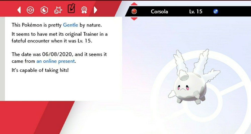 Event Corsola For Pokémon Sword & Shield