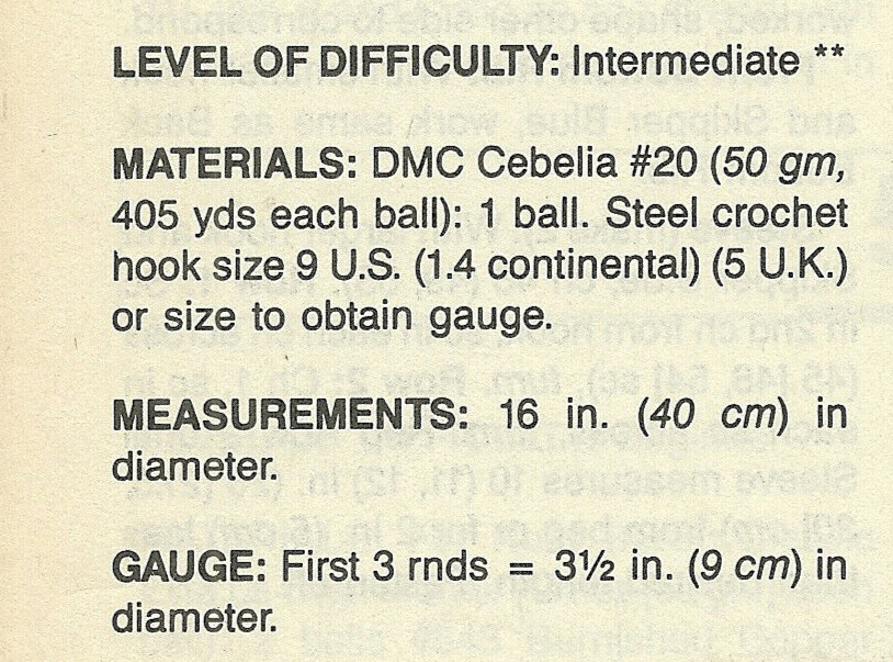 Stunning Star Centerpiece Doily CROCHET Pattern INSTRUCTION pages