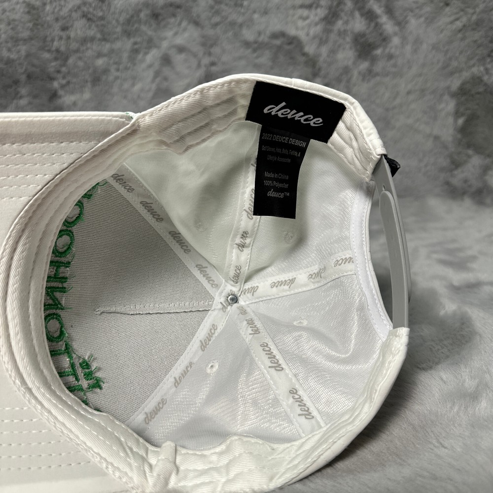 Duece Hat White The Button Hook Snapback Casual Adjustable Golf Golfer