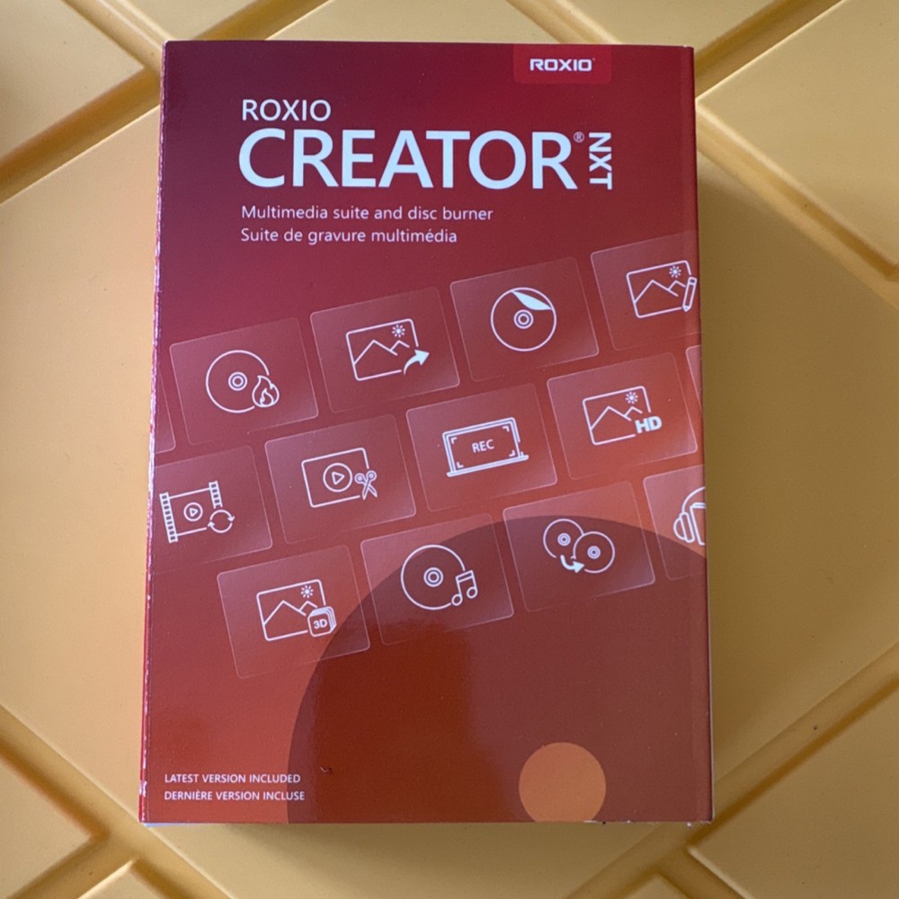 Roxio Creator NXT Multimedia Tools Software DVD Windows Multilingual