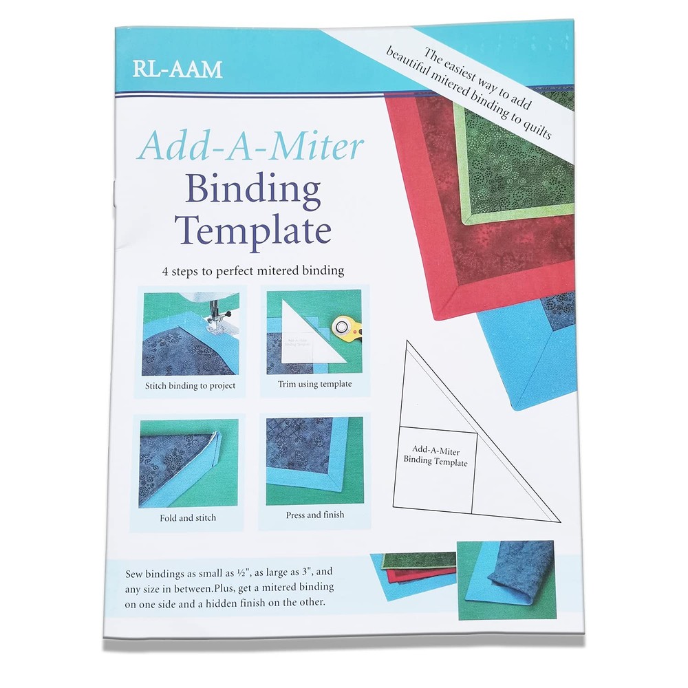Add A Miter Binding Quilting Ruler And Template RL-AAM Sewing Craft Tool