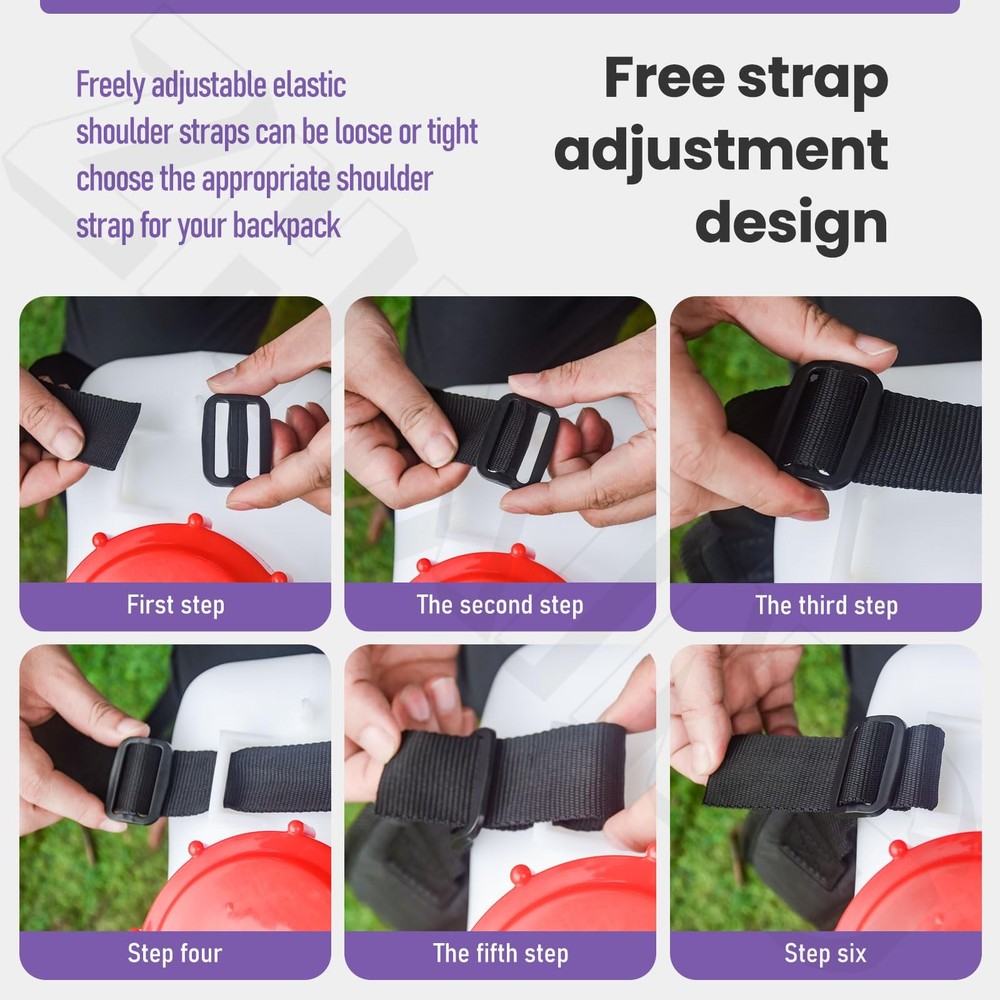 Backpack Sprayer Replacement Straps - Shoulder BLACK