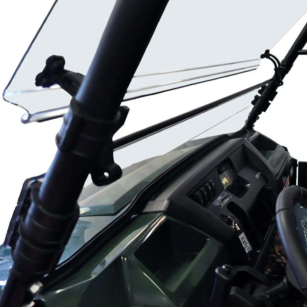 Kawasaki Mule Pro-FX Front Windshield Tilting Partial Flip Up Scratch Resistant