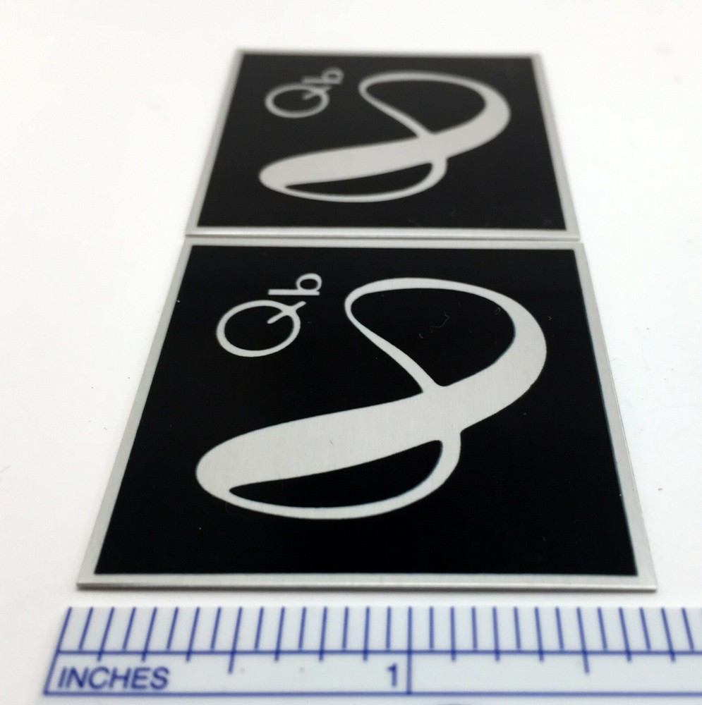 Infinity Qb Speaker Badge Logo Custom Made Aluminum