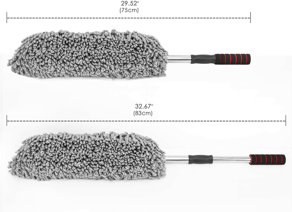 Ultimate Car Duster Kit With Cleaning Dashboard Brush Detailing Tool Extendable