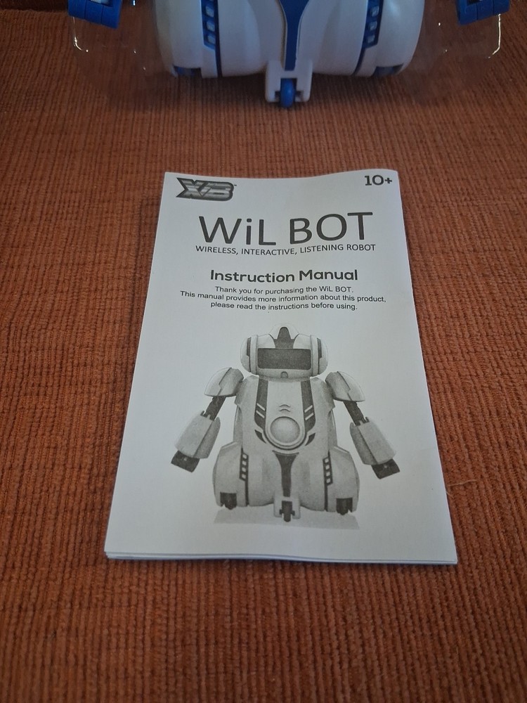 WiL BOT Wireless Interactive Voice Control Robot Age 10+ iOS Android NEW Open